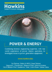 Front page of the Hawkins brochure for Hawkins on Power and Energy