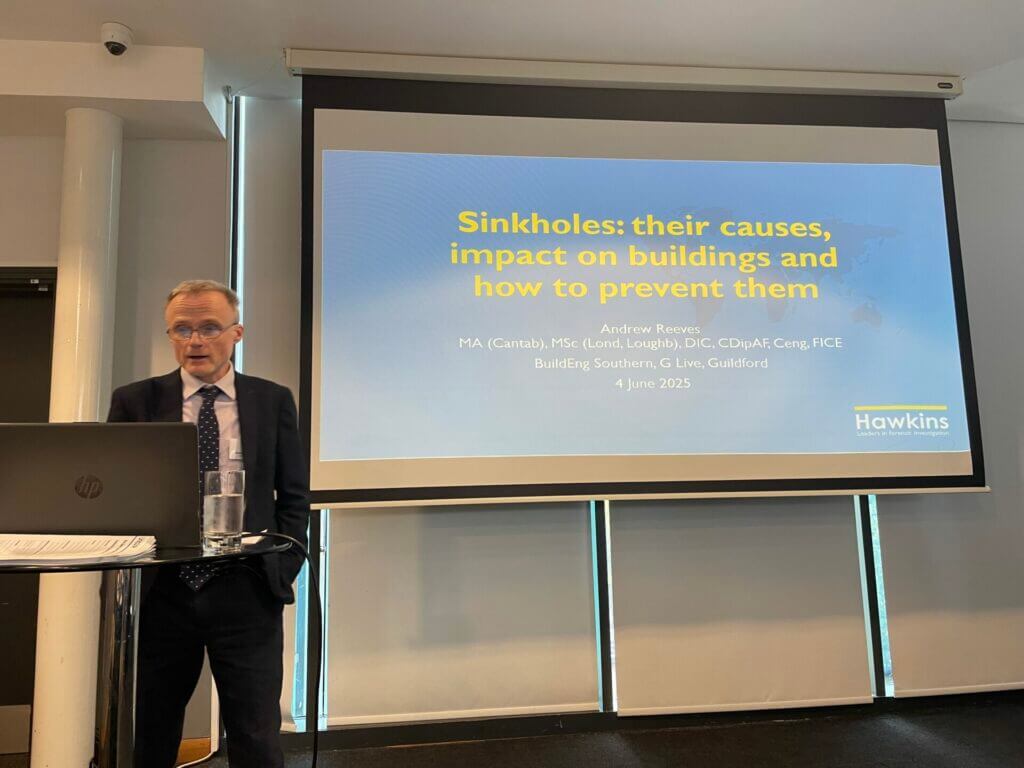 Andrew Reeves presenting at CABE