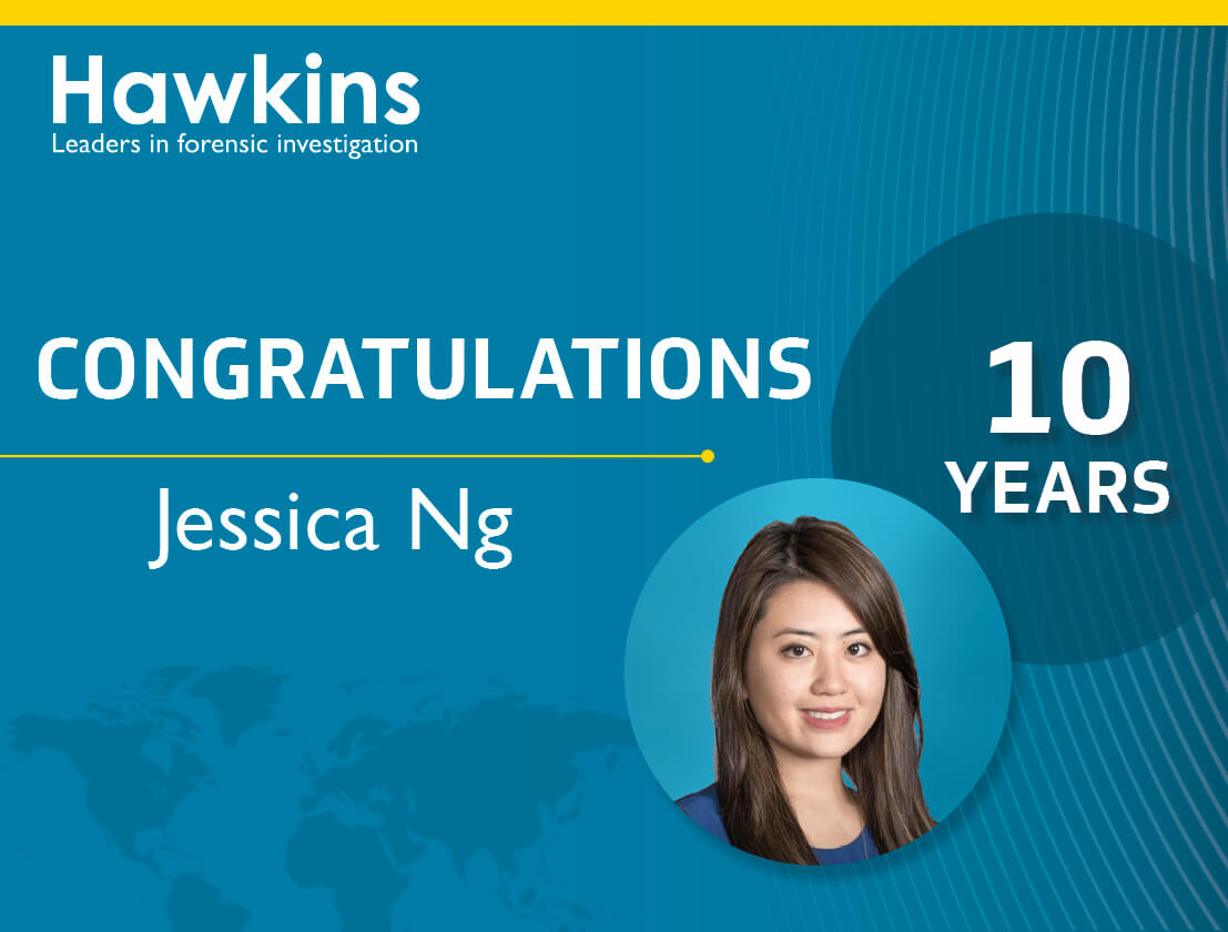 News item to promote Jessica Ng's 10 year anniversary at Hawkins.