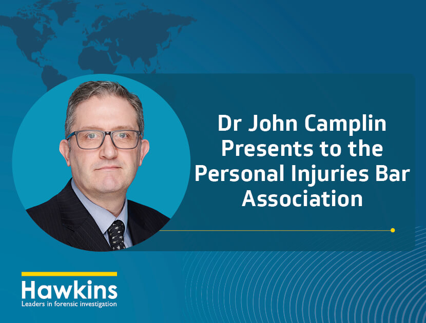 New image promoting that Dr John Camplin recently presented to PIBA