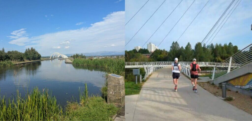 gary and jane running glasgow to edinburgh